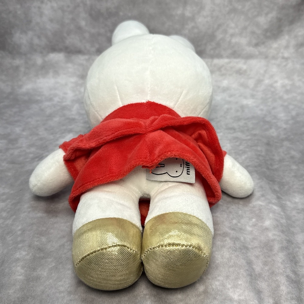 Miffy Christmas Valentines Doll Plush Stuffed Animal Red & Gold Outfit RARE 12" - Picture 7 of 11